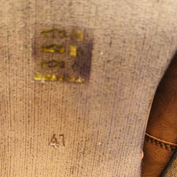 Francesco Milano size 10 tan & cognac leather embellished bootis - Picture 8 of 15